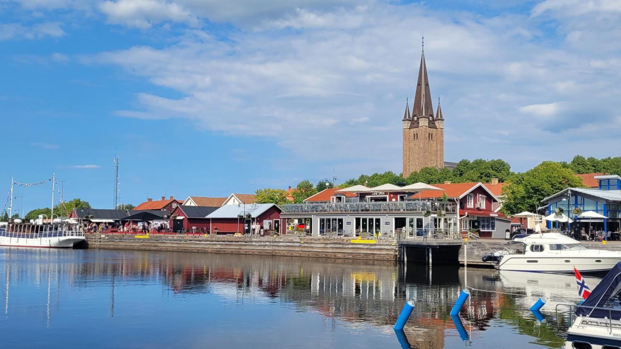 Vaenerport Lakefront Hotell Mariestad Exterior foto